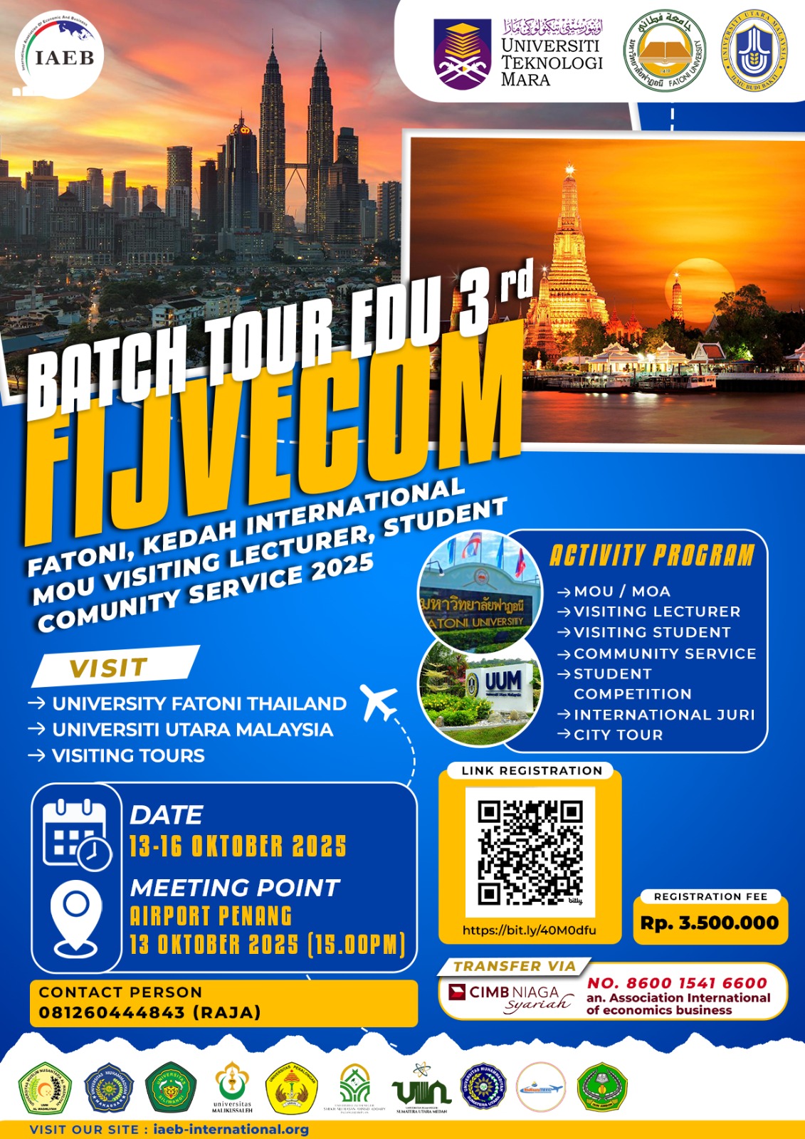 FIJVECOM (Fatoni,Kedah International MoU Visiting Lecturer, Student Community Service)